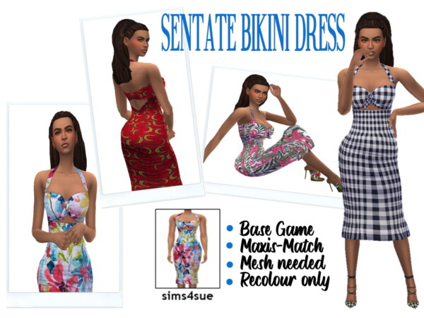 Sentate`s Dress Recolored from Sims 4 Sue