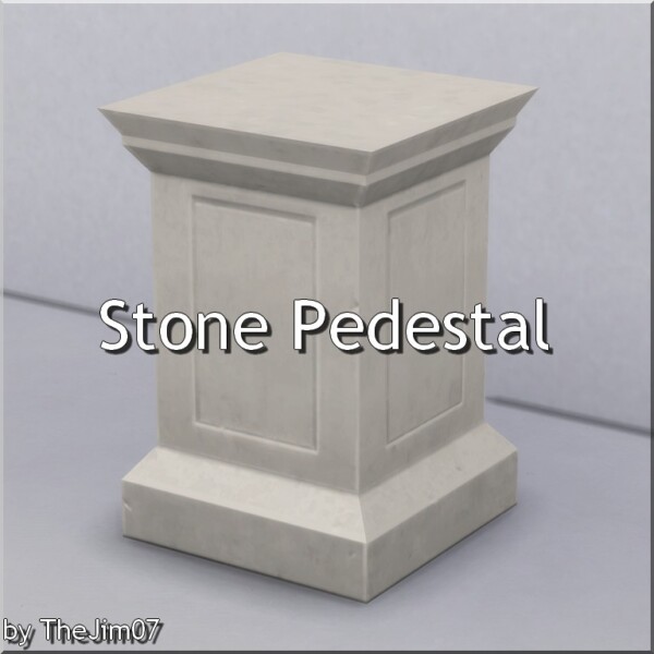 Stone Pedestal by TheJim0 from Mod The Sims