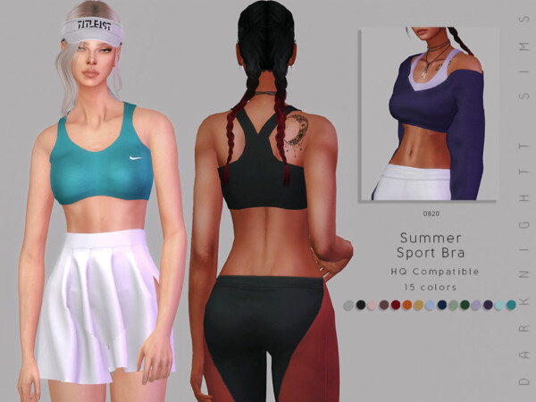 Summer Sport Bra by DarkNighTt from TSR