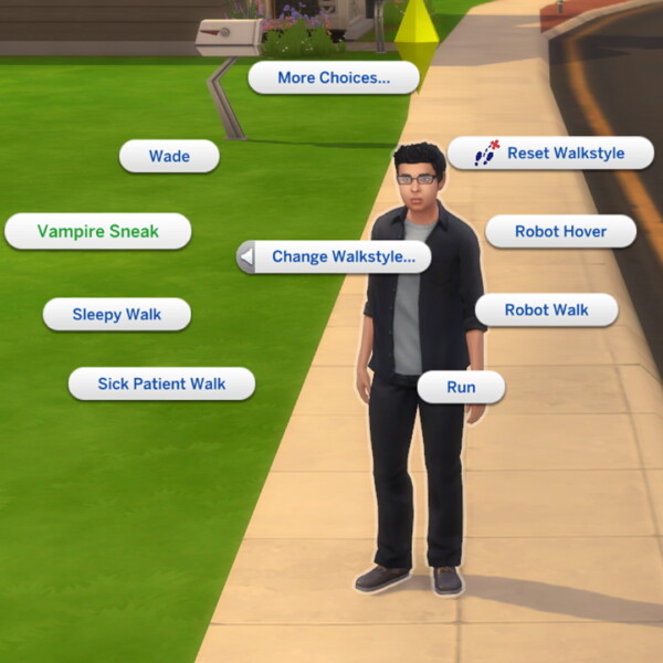 Walk In Style In game walk style chooser by abidoang from Mod The Sims