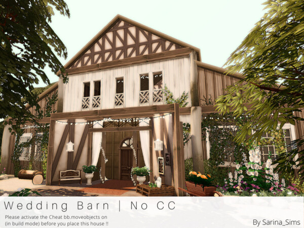Wedding Barn No CC by Sarina Sims from TSR