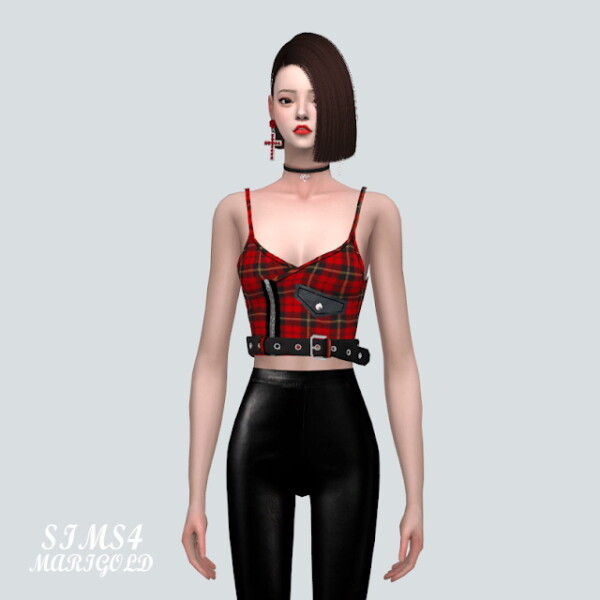Z Punk Crop Top V1 from SIMS4 Marigold