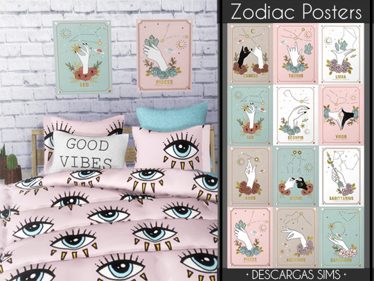 Zodiac Posters from Descargas Sims