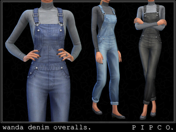 Wanda denim overalls by Pipco from TSR