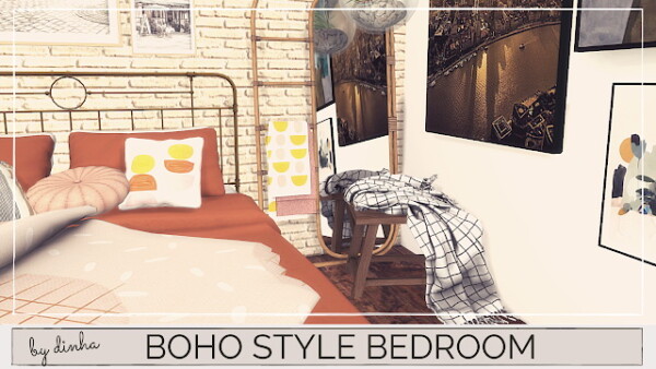 Boho Style Bedroom from Dinha Gamer