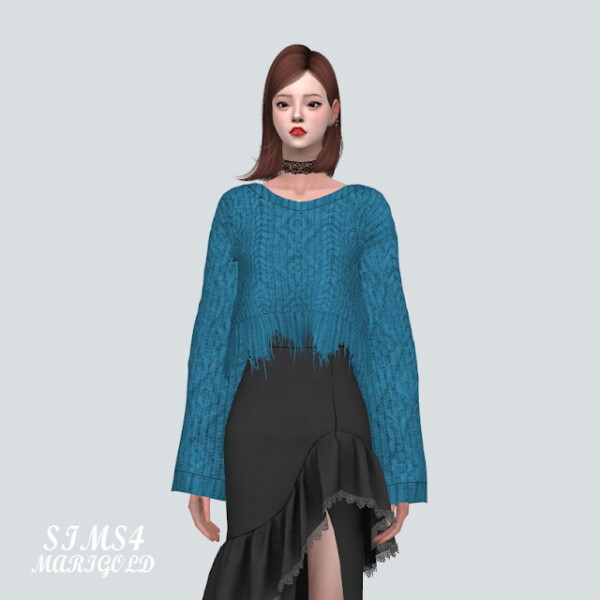 AA Rough Sweater V2 from SIMS4 Marigold