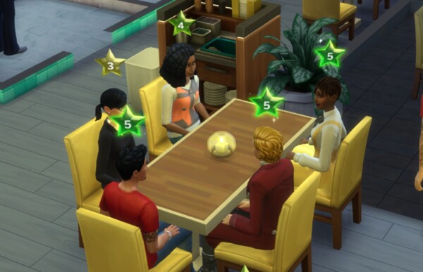 Restaurant Groups Diners of 4, 5 and 6 by spgm69 from Mod The Sims