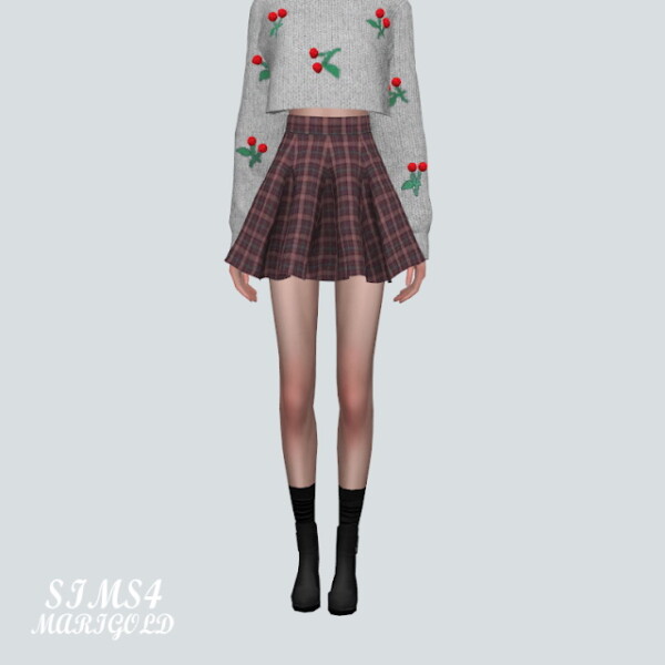 PP Flare Mini Skirt from SIMS4 Marigold