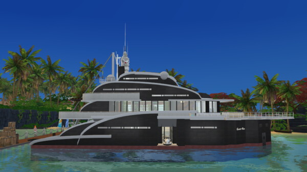 Gorgona yacht No CC by PinkCherub from Mod The Sims