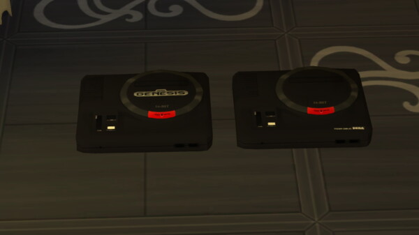 Working Genesis and Mega Drive console by LightningBolt from Mod The Sims