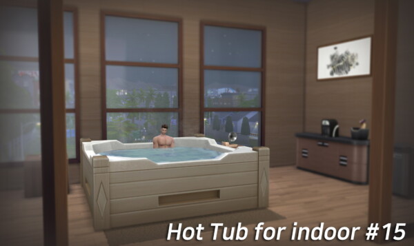 No roof indoor Hot tub by NURIbatsal from Mod The Sims