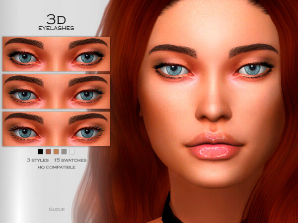 3D Eyelashes by Suzue from TSR