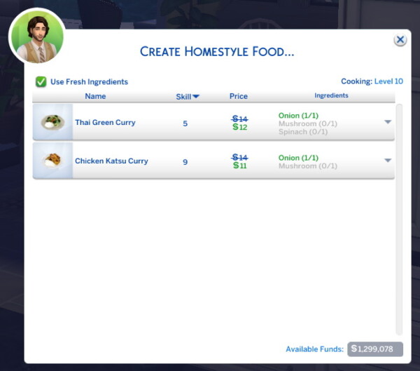 Thai Green Curry New Custom Recipe by RobinKLocksley from Mod The Sims