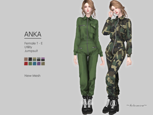 Anka Utility Jumpsuit by Helsoseira from TSR