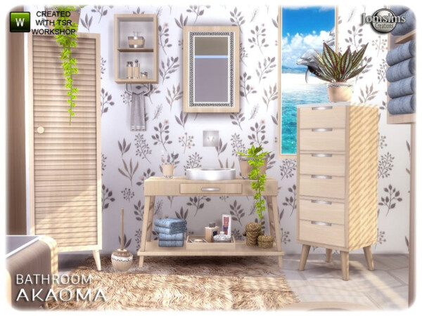 Akaoma bathroom part2 by jomsims from TSR