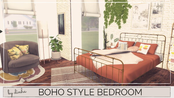 Boho Style Bedroom from Dinha Gamer