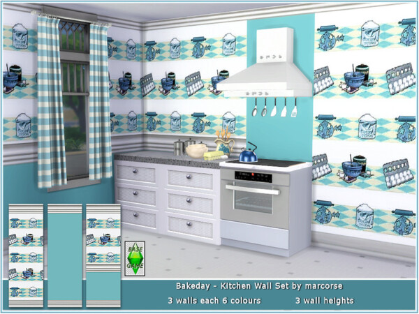 Bakeday Kitchen Wall Set by marcorse from TSR