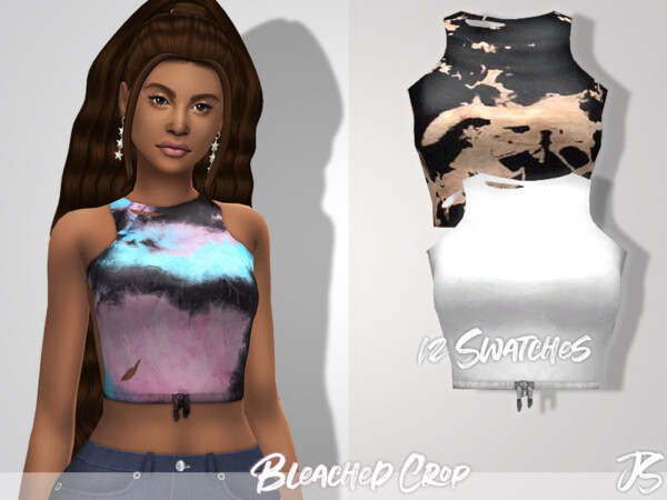 Bleached Crop Top by JavaSims from TSR