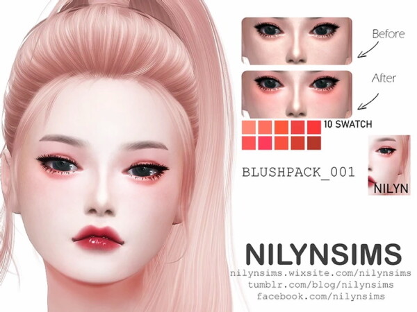 Blush Pack 001 from Nilyn Sims 4