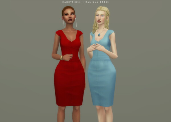 Camilla Dress from Candy Sims 4