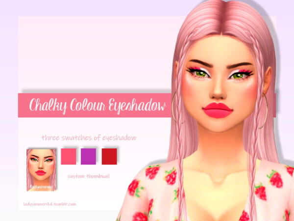 Chalky Colour Eyeshadow by LadySimmer94 from TSR