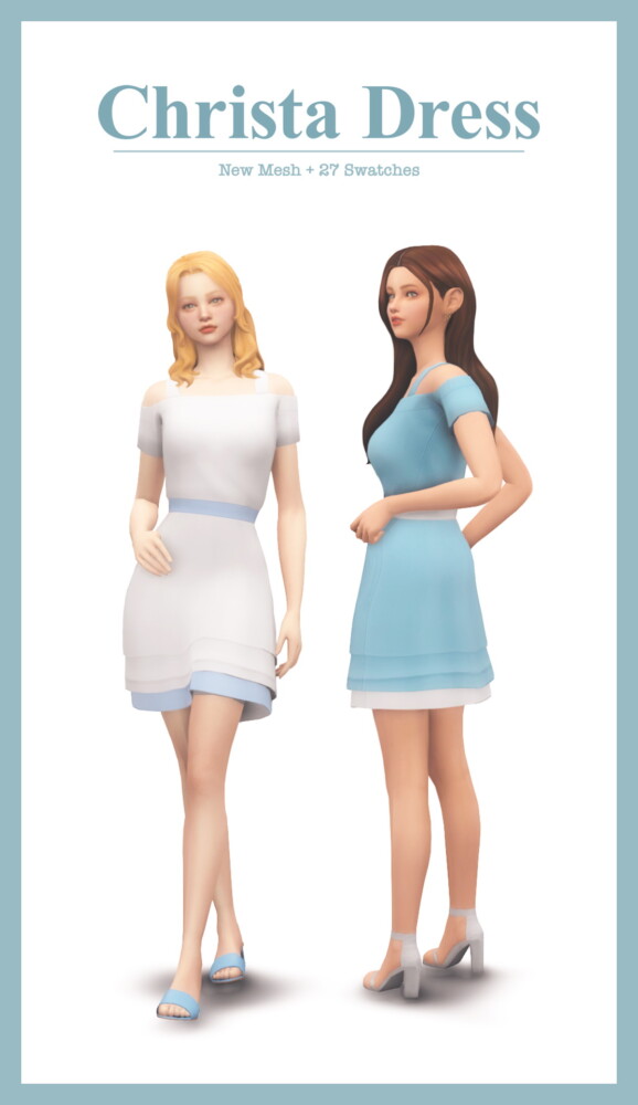 Christa Dress from Sims4Nicole
