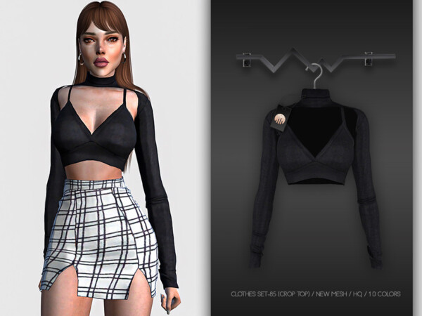 Clothes Set 85 Top by busra tr from TSR