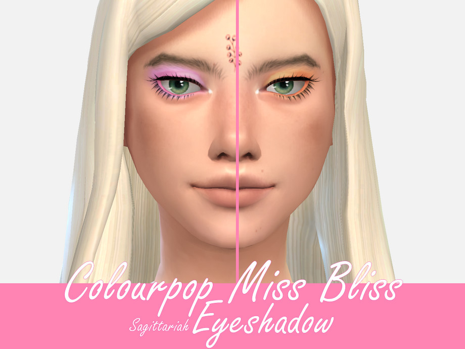 Colourpop Miss Bliss Eyeshadow by Sagittariah from TSR • Sims 4 Downloads