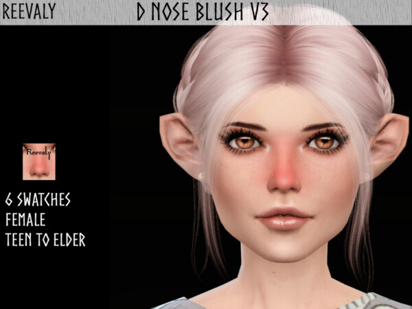D Nose Blush V3 by Reevaly from TSR