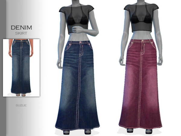 Denim Skirt by Suzue from TSR