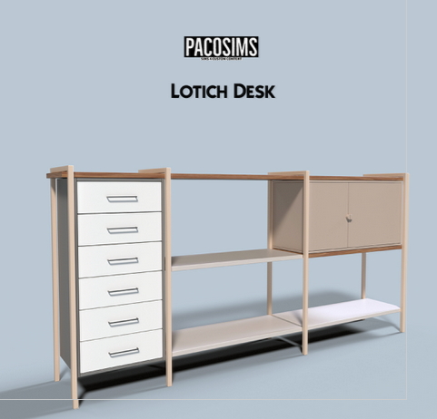 Lotich desk from Paco Sims