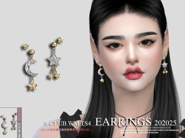 Earrings 202025 by S Club from TSR