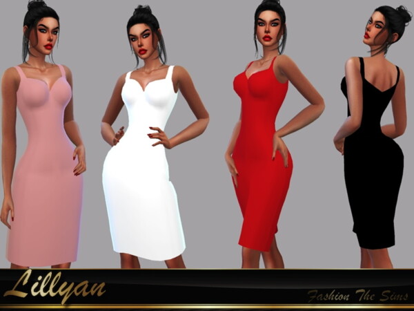 Elegant dress Sara by LYLLYAN from TSR