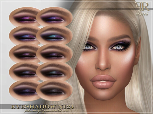 Eyeshadow N124 by FashionRoyaltySims from TSR