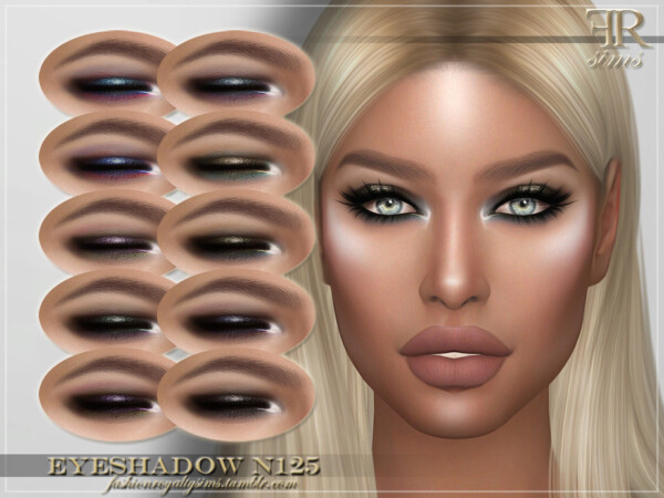 Eyeshadow N125 by FashionRoyaltySims from TSR