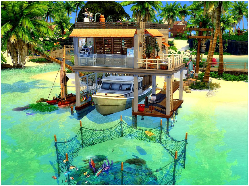 fisherman house sims 4