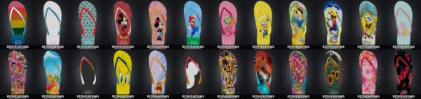 HAVAIANAS SANDALS AM+AF from Red Head Sims