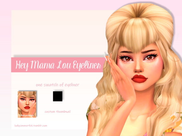 Hey Mama Lou Eyeliner by LadySimmer94 from TSR