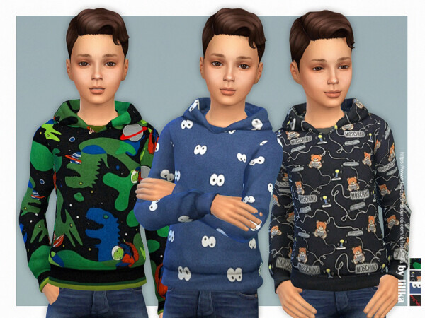 Hoodie for Boys P21 by lillka from TSR