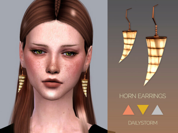 Horn Earrings by DailyStorm from TSR