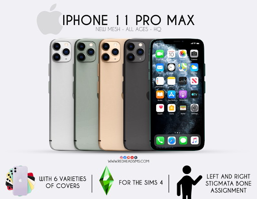 IPHONE 11 PRO MAX and Covers from Red Head Sims