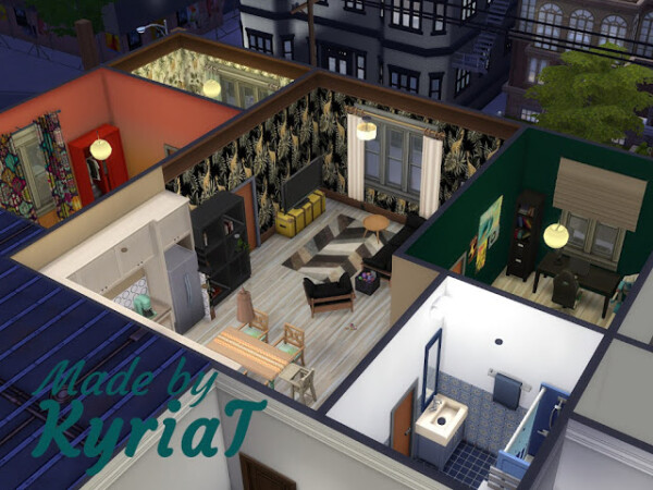 Irenes Apartment from KyriaTs Sims 4 World
