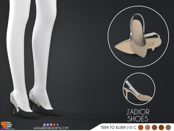 J’Adior Shoes from Red Head Sims