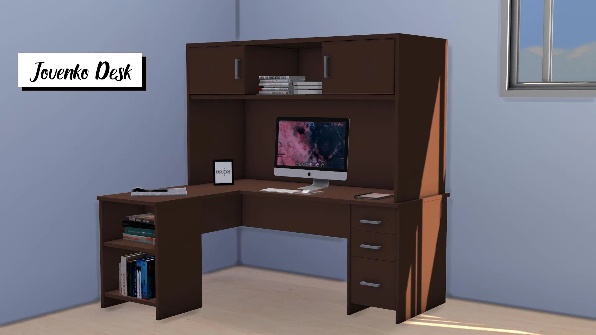 Jovenko Desk from Sunkissedlilacs • Sims 4 Downloads