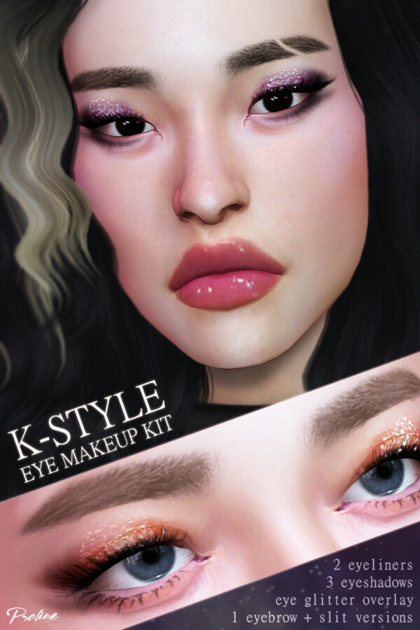 K Style Eye Makeup Kit from Praline Sims