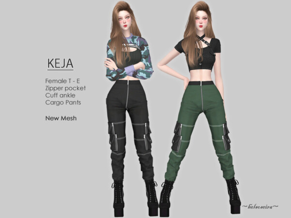 Keja Cargo Pants by Helsoseira from TSR