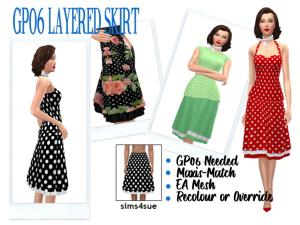 Layered Skirt from Sims 4 Sue