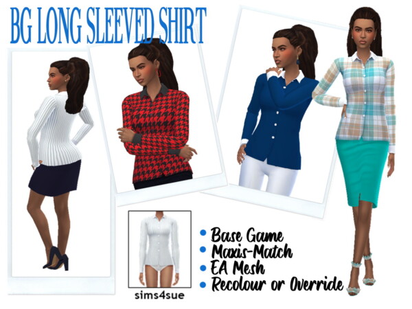 Long Sleeved Shirt from Sims 4 Sue