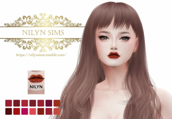 Lipstick 002 from Nilyn Sims 4