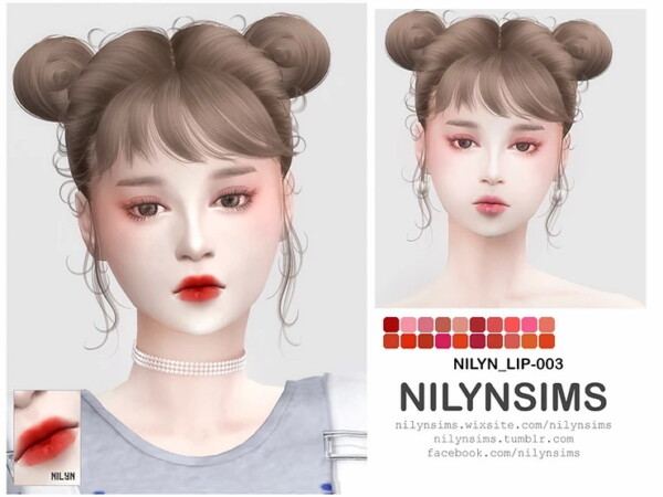 Lipstick 003 from Nilyn Sims 4